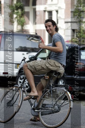 Amsterdam 3 september 2005
Jan Joost v Gangelen op fiets