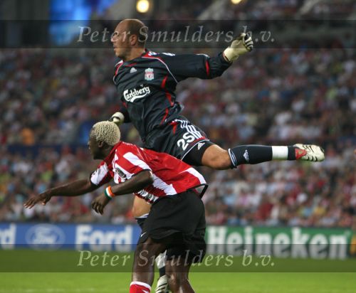 Eindhoven, 12 September 2006 Eerste wedstrijd ChampionsLeague Seizoen 2006/2007 eindstand 0-0
Arouna Kone
