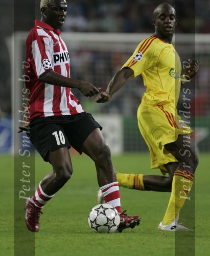 Eindhoven, 12 September 2006 Eerste wedstrijd ChampionsLeague Seizoen 2006/2007 eindstand 0-0
Arouna Kone