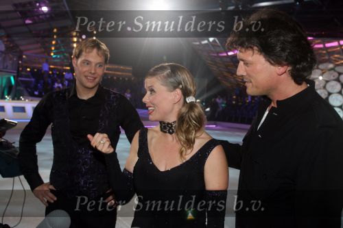 Eindhoven, 3 September 2006
Dancing On Ice ( 2e avond )
Babette v Veen met haar man Bas Westerweel en partner  Thomas( 2e afvaller na skate-off )