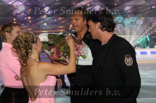 Eindhoven, 27 Augustus 2006
Dancing On Ice van RTL 4 2006
Babette v Veen samen met haar man Bas Westerweel en afvaller Bert Kuizenga