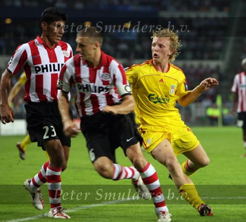 Eindhoven, 12 September 2006 PSV-FC Liverpool. 1e wedstrijd in de Champions League Seizoen 2006/2007 eindstand 0-0
Dirk Kuyt in zijn eerste CL wedstrijd voor FC Liverpool