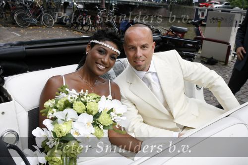 Amsterdam 2 september 2006
Tjeerd Oosterhuis en Edsilia Rombley trouwen in de Rode hoed.