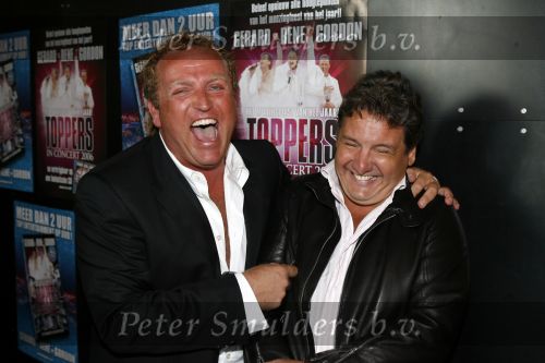 Loosdrecht 30 augustus 2006
presentatie gouden dvd van de toppers in concert bij Restaurant Zin. Gordon Rene Froger en Gerard Joling