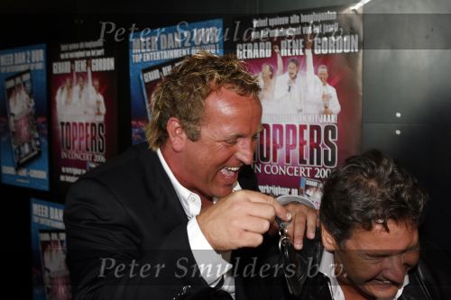 Loosdrecht 30 augustus 2006
presentatie gouden dvd van de toppers in concert bij Restaurant Zin. Gordon Rene Froger en Gerard Joling