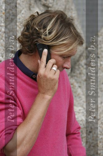 Eindhoven, 4 September 2006
Philips Stadion, bijeenkomst eerste training Nederlands elftal voor de wedstrijd tegen Wit Rusland.
Hans Kraaij Jr. die op dit moment moeilijke tijden door maakt met zijn vriendin.