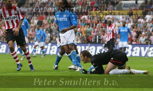 Eindhoven, 17 September 2006
Kompetitiewedstrijd PSV-Feyenoord, eindstand 2-1
Doelman Henk Timmer speelde een ongelukkige wedstrijd