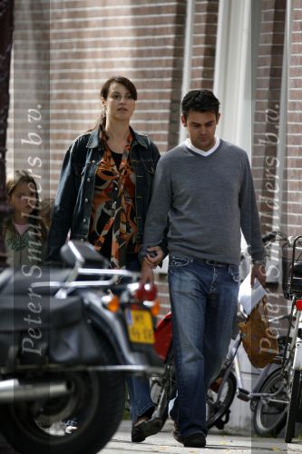 Amsterdam 7 september 2006
Irene v d Laar zwanger met haar vriend Sander en dochtertje India.