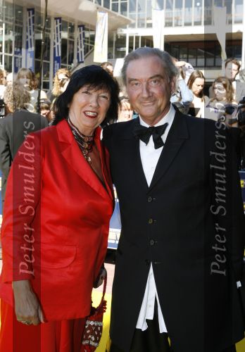 Utrecht, 9 September 2006
Beatrixhal. Permiere musical THE WIZ
Schoenontwerper Jan Jansen met zijn vrouw