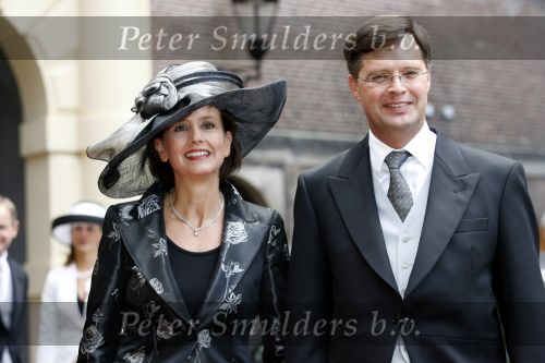 Den Haag 19 september 2006
Prinsjesdag 2006 .
Jan Peter Balkenende met zijn vrouw met hoed.