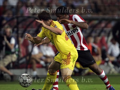 Eindhoven, 12 September 2006 Eerste wedstrijd ChampionsLeague Seizoen 2006/2007 eindstand 0-0
Jefferson Farfan