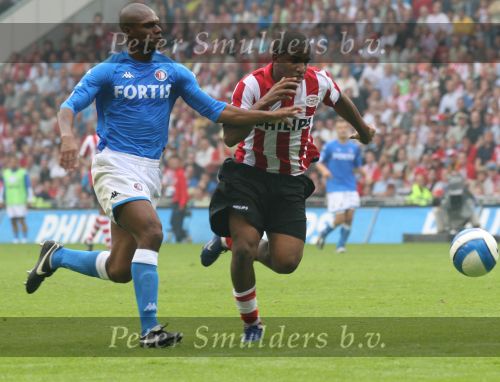 Eindhoven, 17 September 2006
Kompetitiewedstrijd PSV-Feyenoord, eindstand 2-1
Jefferson Farfan 
© Foto Ronald Otter