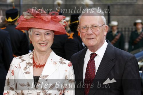 Den Haag 19 september 2006
Prinsjesdag 2006 in Den Haag. 
Maria v d Hoeven met hoedje en man