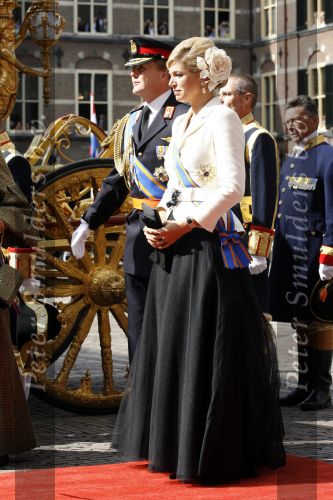 Den Haag 19 september 2006
Prinsjesdag 2006 met Maxima en Prins Willem Alexander.