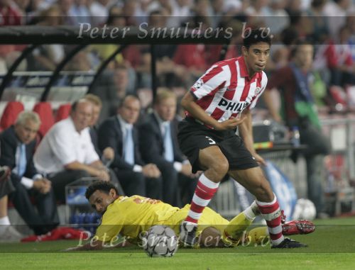 Eindhoven, 12 September 2006 Eerste wedstrijd ChampionsLeague Seizoen 2006/2007 eindstand 0-0
Michael Reiziger