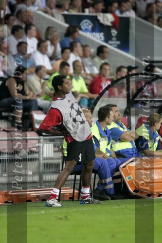 Eindhoven, 12 September 2006 PSV-FC Liverpool. 1e wedstrijd in de Champions League Seizoen 2006/2007 eindstand 0-0
Patrick Kluivert tijdens zijn eerste officiele warming up bij PSV
