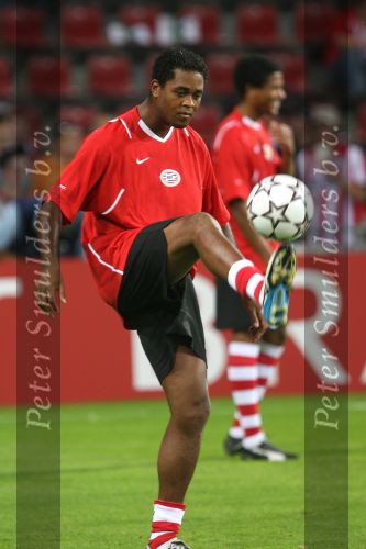Eindhoven, 12 September 2006 PSV-FC Liverpool. 1e wedstrijd in de Champions League Seizoen 2006/2007 eindstand 0-0
Patrick Kluivert tijdens zijn eerste officiele warming up bij PSV