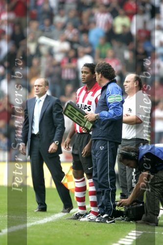 Eindhoven, 17 September 2006
Kompetitiewedstrijd PSV-Feyenoord, eindstand 2-1
Patrick Kluivert zijn eerste wedstrijd als invaller