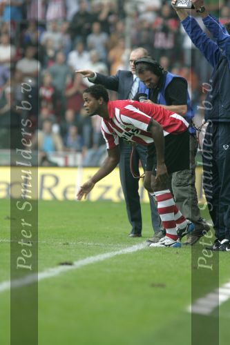 Eindhoven, 17 September 2006
Kompetitiewedstrijd PSV-Feyenoord, eindstand 2-1
Patrick Kluivert zijn eerste wedstrijd als invaller