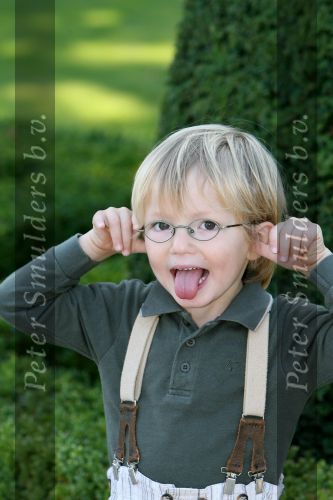 Apeldoorn, 9 September 2006
Fotosessie bij Kasteel \'t Loo 
Prins Lucas trekt gekke gezichten naar de fotografen