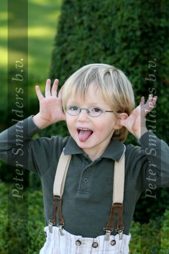 Apeldoorn, 9 September 2006
Fotosessie bij Kasteel \'t Loo 
Prins Lucas trekt gekke gezichten naar de fotografen