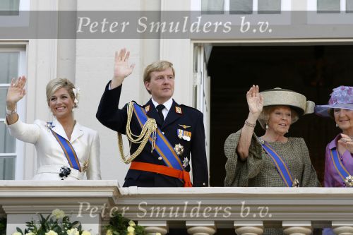 Den Haag 19 september 2006
Prinsjesdag 2006 met Prins Willem Alexander Maxima en Koningin Beatrix en Prinses Margriet