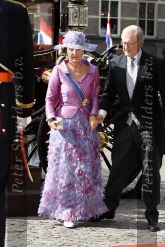 Den Haag 19 september 2006
Prinsjesdag 2006 in Den Haag. 
Pieter v Vollenhoven en Prinses Margriet hand in hand