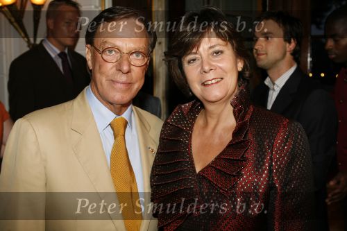 Amsterdam 11 september 2006
Modeshow Frans Molenaar in het Amstel Hotel. Rita Verdonk met Frans Molenaar