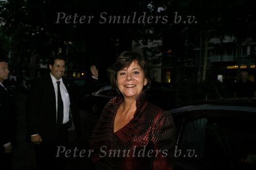 Amsterdam 11 september 2006
Modeshow Frans Molenaar in het Amstel Hotel. Rita Verdonk met beveiliging