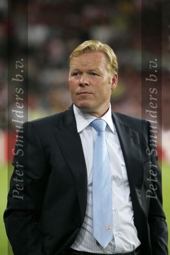 Eindhoven, 12 September 2006 Eerste wedstrijd ChampionsLeague Seizoen 2006/2007 eindstand 0-0
PSV-trainer Ronald Koeman