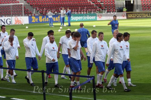 Eindhoven, 4 September 2006
Traing Nederlands elftal voor de wedstrijd tegen Wit Rusland a.s. woensdag. met o.a. Luc v Agt