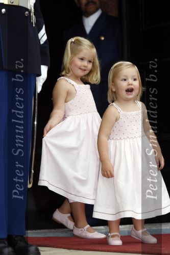 Apeldoorn 1 september 2007
Prins Wille Alexander viert zijn 40e verjaardag op paleis het Loo met Maxima Alexia Ariane en Amalia.