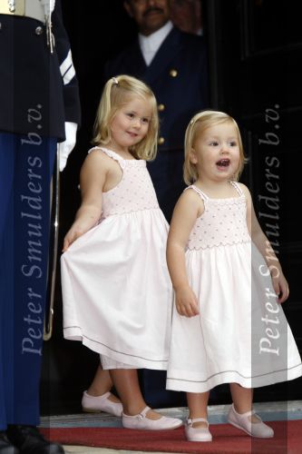 Apeldoorn 1 september 2007
Prins Willem Alexander viert zijn 40e verjaardag op paleis het Loo met Maxima Alexia Ariane en Amalia.