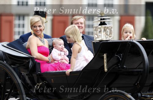 Apeldoorn 1 september 2007
Prins Willem Alexander viert zijn 40e verjaardag op paleis het Loo met Maxima Alexia Ariane en Amalia.