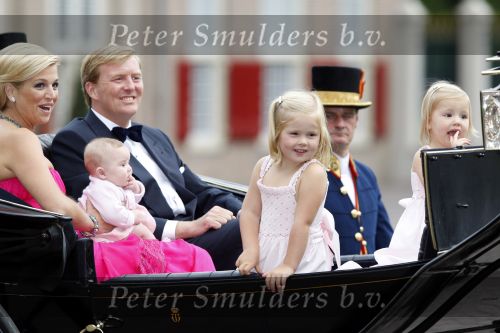 Apeldoorn 1 september 2007
Prins Willem Alexander viert zijn 40e verjaardag op paleis het Loo met Maxima Alexia Ariane en Amalia.
