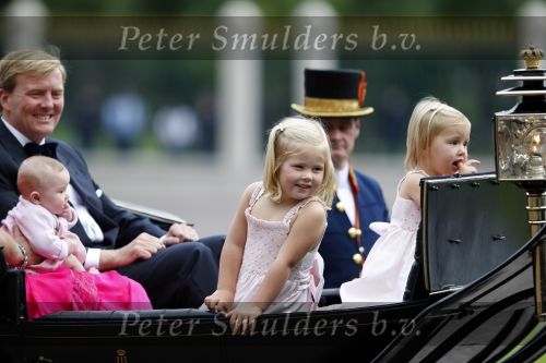 Apeldoorn 1 september 2007
Prins Willem Alexander viert zijn 40e verjaardag op paleis het Loo met Maxima Alexia Ariane en Amalia.