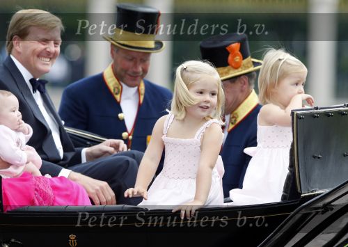 Apeldoorn 1 september 2007
Prins Willem Alexander viert zijn 40e verjaardag op paleis het Loo met Maxima Alexia Ariane en Amalia.