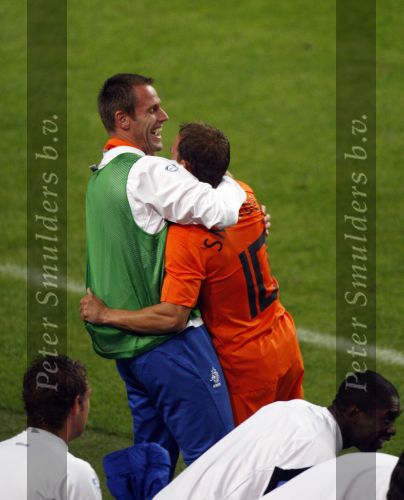 Amsterdam 8 september 2007
kwalificatieduel voor EK tussen Nederland en Bulgarije in de amsterdam arena. Nederland wint met 2-0. Wesley Sneijder scoort de 1-0. met Andre Ooijer