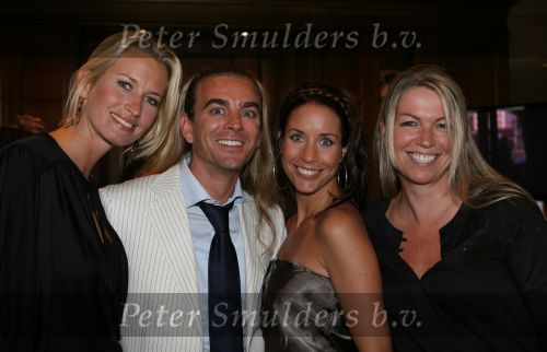 Noordwijk, 1 September 2007 Jacky Fair met o.a. modeshow van Danie Bles.
Op de foto v.l.n.r.: Anouk Smulders, Tom Sebastian, Renee Vervoorn en Irma v Hove ( Vriendin van Anouk )