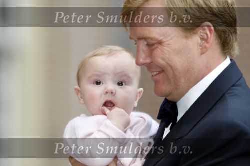 Apeldoorn 1 september 2007
Prins Willem Alexander viert zijn 40e verjaardag op paleis het Loo met Maxima Alexia Ariane en Amalia.