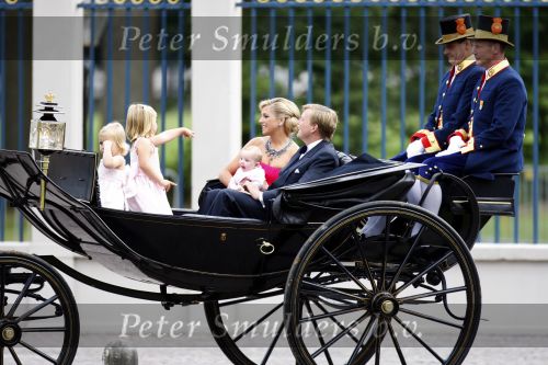 Apeldoorn 1 september 2007
Prins Willem Alexander viert zijn 40e verjaardag op paleis het Loo met Maxima Alexia Ariane en Amalia.