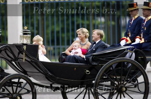 Apeldoorn 1 september 2007
Prins Wille Alexander viert zijn 40e verjaardag op paleis het Loo met Maxima Alexia Ariane en Amalia.