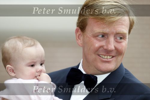 Apeldoorn 1 september 2007
Prins Willem Alexander viert zijn 40e verjaardag op paleis het Loo met Maxima Alexia Ariane en Amalia.