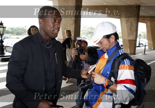 Noordwijk 20 augustus 2007
De spelers van het nederlands elftal verzamelen in hotel huis ter duin voor de oefenwedstrijd tegen zwitserland. Clarence Seedorf