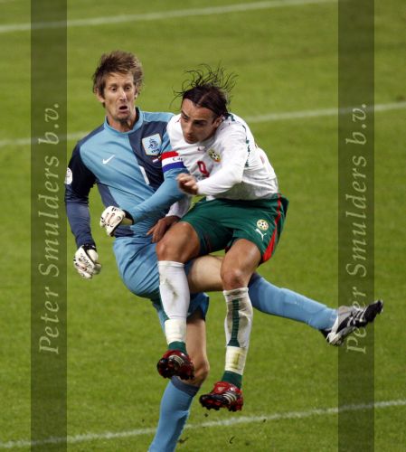 Amsterdam 8 september 2007
kwalificatieduel voor EK tussen Nederland en Bulgarije in de amsterdam arena. Nederland wint met 2-0. Edwin v d Sar en Berbatov