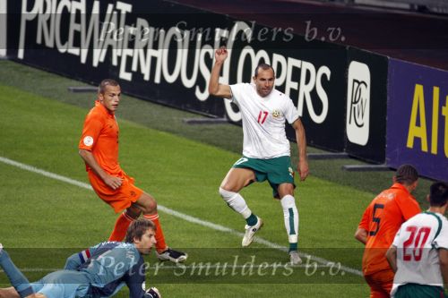 Amsterdam 8 september 2007
kwalificatieduel voor EK tussen Nederland en Bulgarije in de amsterdam arena. Nederland wint met 2-0. Edwin v d Sar