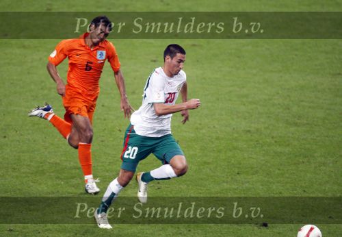 Amsterdam 8 september 2007
kwalificatieduel voor EK tussen Nederland en Bulgarije in de amsterdam arena. Nederland wint met 2-0. Giovanni v Bronkhorst