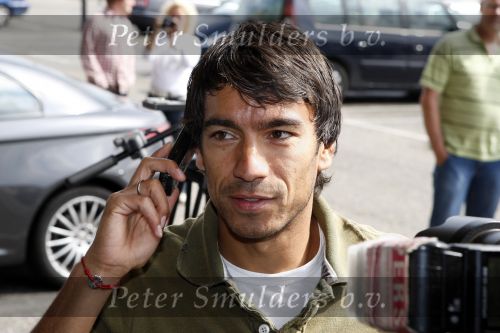 Noordwijk 20 augustus 2007
De spelers van het nederlands elftal verzamelen in hotel huis ter duin voor de oefenwedstrijd tegen zwitserland. Giovanni v Bronkhorst