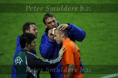 Amsterdam 8 september 2007
kwalificatieduel voor EK tussen Nederland en Bulgarije in de amsterdam arena. Nederland wint met 2-0. Johnny Heitinga