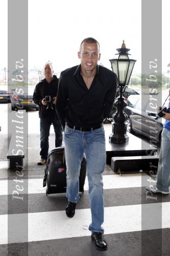 Noordwijk 20 augustus 2007
De spelers van het nederlands elftal verzamelen in hotel huis ter duin voor de oefenwedstrijd tegen zwitserland. Johnny Heitinga